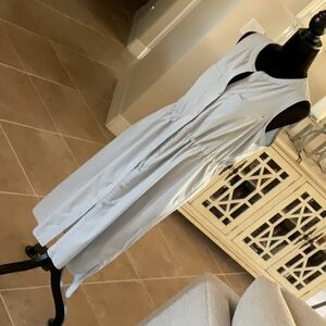 Columbia Light Blue Sleeveless Button-Front Utility Dress